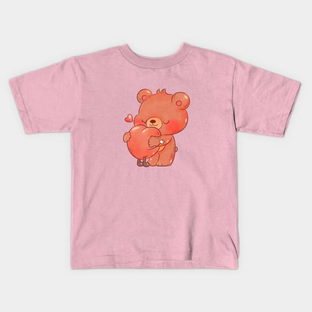 Osito Bongo, Ama el Amor no3 Kids T-Shirt by erikaibaceta